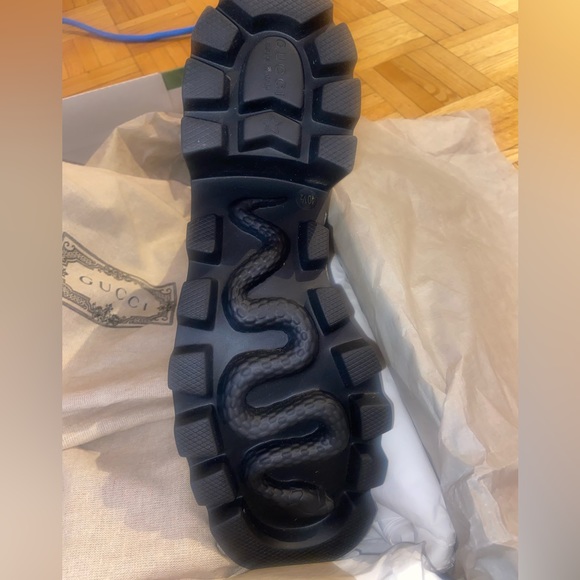 Brand NIB Gucci Tessuto GG Supreme Magnum Calf Leather Boots! 100% Authentic - Picture 12 of 16